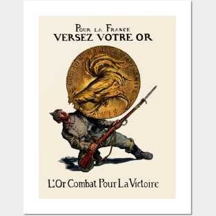 WWI Gold for French Victory Posters and Art